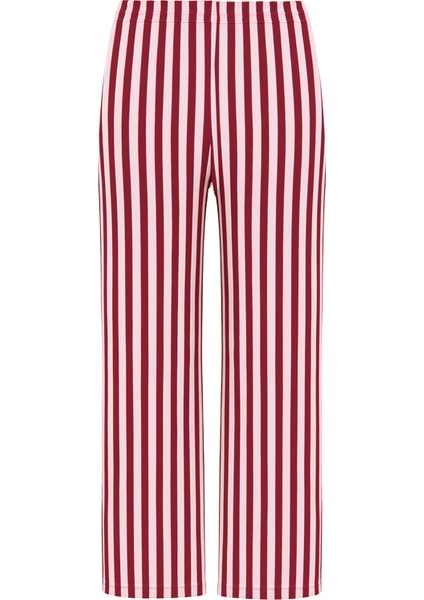 3'lü Çizgili Pamuklu Pijama Takımı