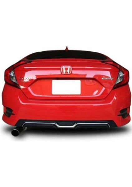 Honda Civic Için Uyumlu Fc5 Fk7 2016-2021 Arka Logo Kırmızı 1 Adet