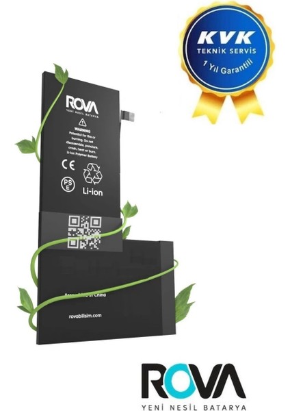 Iphone 12 Mini Güçlendirilmiş Batarya 2410 Mah. + 1 Yıl Kvk Teknik Servis Garantili