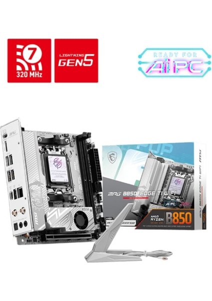 Msı Mpg B850I Edge Tı Wıfı Ddr5 Itx Am5