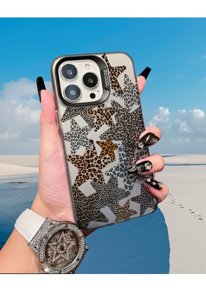 Iphone 15 Pro Max Uyumlu Kaplan Zebra Desenli Lüx Telefon Kılıfı MK01A fırsatları