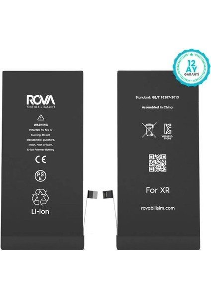 Iphone Xr Batarya Pil Güçlendirilmiş 3510MAH 1 Yıl Garantili