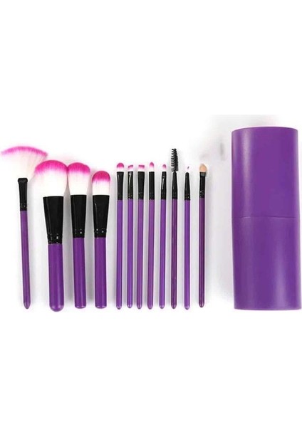 Zeroshop Makyaj Fırçası 12 Parça Set Yumuşak Uçlu Göz Makyajına Uygun Hafif ve Taşınabilir Çanta modelleri