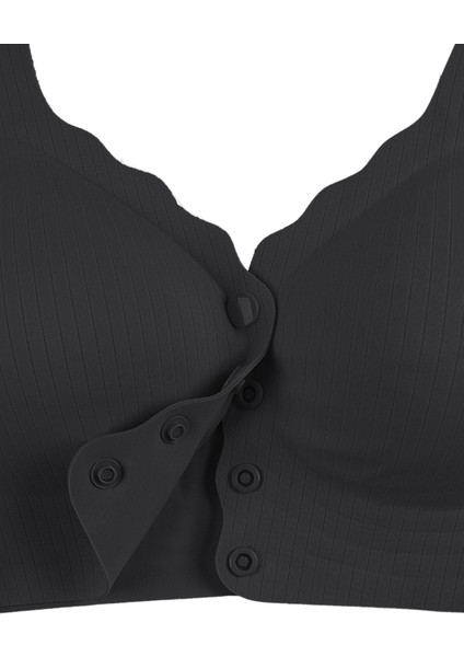 Balensiz Lazer Dikişsiz Kaplı Önden Kopçalı Sütyen Büstiyer