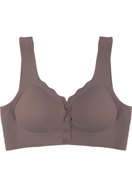 Balensiz Lazer Dikişsiz Kaplı Önden Kopçalı Sütyen Büstiyer indirimleri