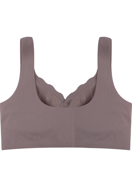 Balensiz Lazer Dikişsiz Kaplı Önden Kopçalı Sütyen Büstiyer