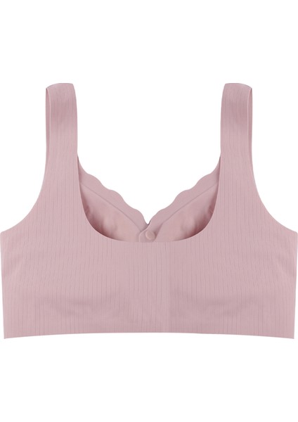 Balensiz Lazer Dikişsiz Kaplı Önden Kopçalı Sütyen Büstiyer