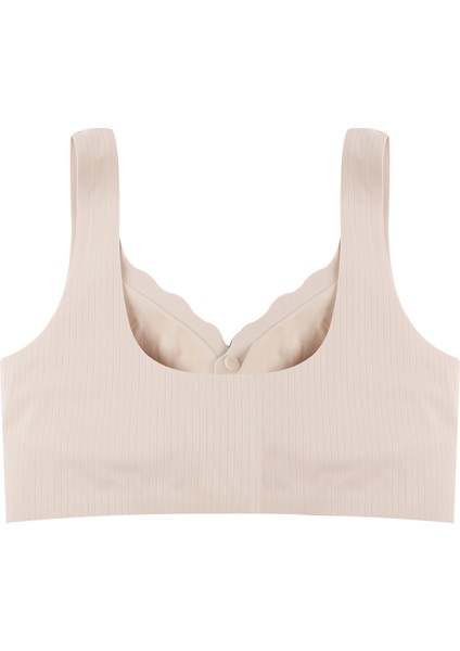 Balensiz Lazer Dikişsiz Kaplı Önden Kopçalı Sütyen Büstiyer