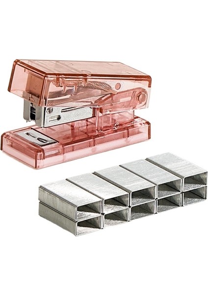 Ins Tarzı Mini Zımba Küçük Öğrenciye Özel Zımba Mujı Basit Düz Renk Niş Hobi Zımbası (Yurt Dışından)