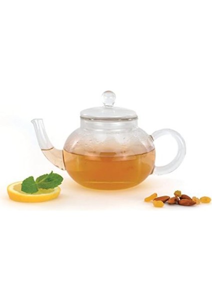 Şeffaf Isıya Dayanıklı Cam Çaydanlık, Renkli Tasarım, 13X17X15 cm fiyatları