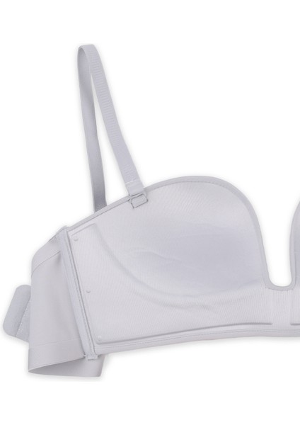 Derin Dekolte Destekli Dikişsiz Sütyen