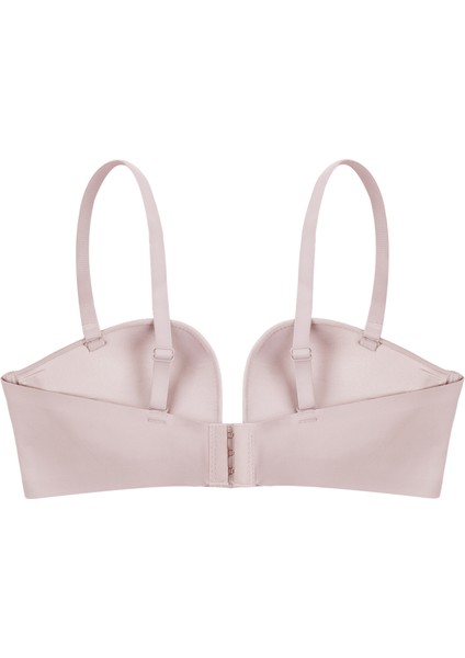 Derin Dekolte Destekli Dikişsiz Sütyen