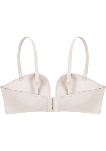 Derin Dekolte Destekli Dikişsiz Sütyen