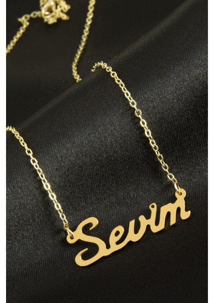 Allzey Sevim Isimli Kolye -Sarı