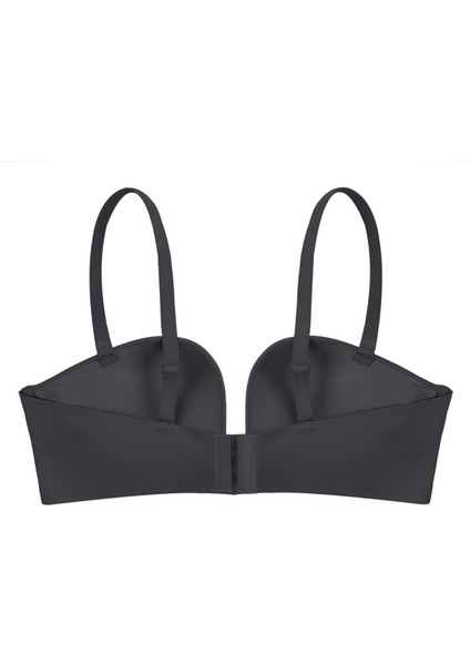 Derin Dekolte Destekli Dikişsiz Sütyen