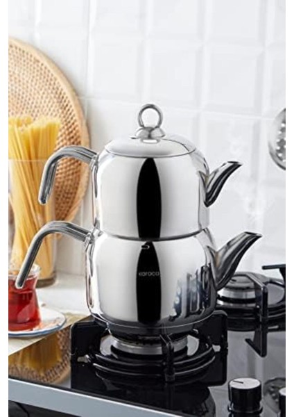 Renkli Metal Çaydanlık Takımı, Modern ve Şık Tasarım, Dayanıklı ve Hafif modelleri