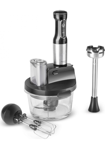 2000W Cam Mutfak Robotu Siyah Inox, Güçlü ve Şık Tasarım, Çok Renkli