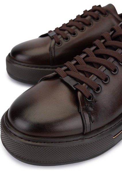 Erkek Hakiki Deri Kahverengi Sneakers & Spor Ayakkabı 298 3259-8086 Erk Ayk SK25-26 Kahve Dr Alkl modelleri