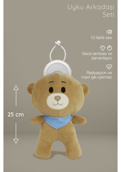 Uyku Arkadaşı - Beyaz Gürültü, Pışpış ve Ninnili Mavi Fularlı