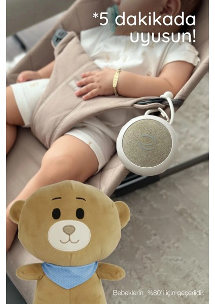 Uyku Arkadaşı - Beyaz Gürültü, Pışpış ve Ninnili Mavi Fularlı modelleri