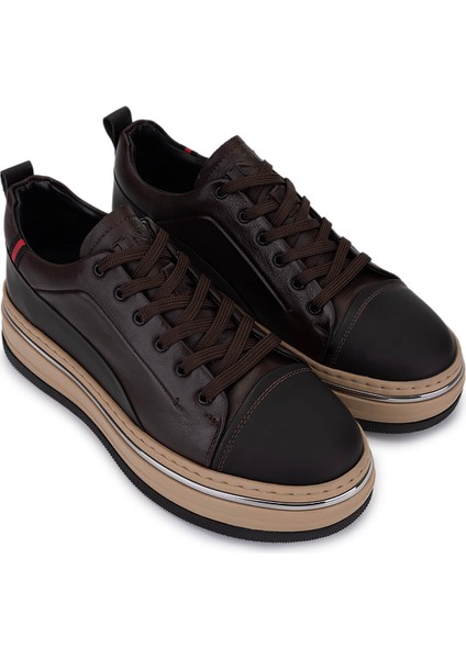 Erkek Hakiki Deri Sneakers & Spor Ayakkabı 381 21624 Erk Ayk Y25 Kahve Kmbn fiyatları