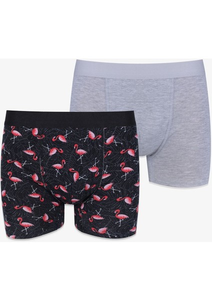 Erkek 2'li Pamuklu Likralı Boxer fırsatları