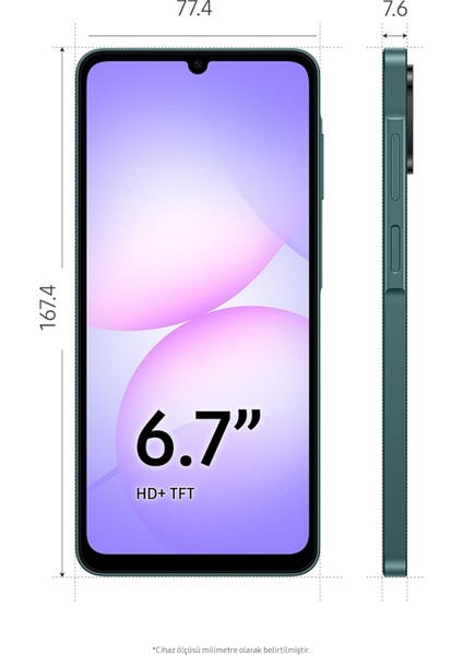 Galaxy A07 128 GB 4 GB Ram (Samsung Türkiye Garantili) Yeşil fiyatları