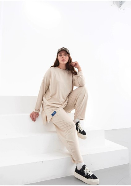 Oversize Kadın Eşofman Takımı - Basic Rahat Kesim (38-46 Beden Uyumlu) fiyatları