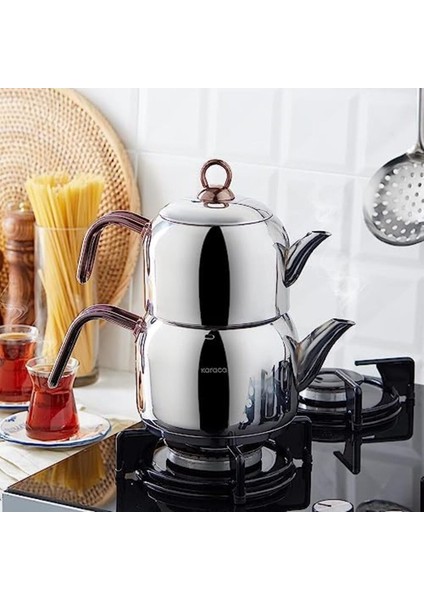 Renkli Çaydanlık Takımı, Rosegold, Modern ve Şık Tasarım, Dayanıklı ve Kullanışlı fiyatları