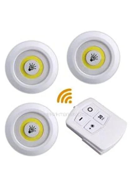 Kumandalı CT-5182 3'lü Set LED Aydınlatma Beyaz Işık Enerji Tasarruflu Modern Tasarım fırsatları