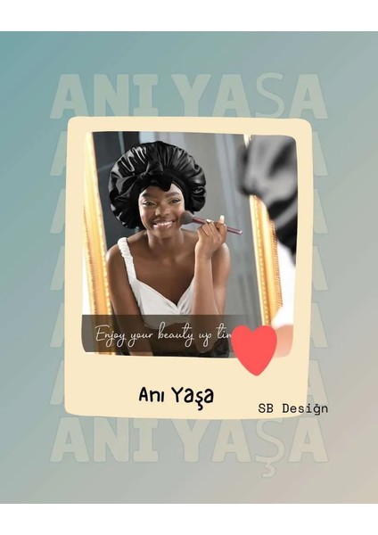 Ayarlanabilir ipek Saten Saç Bakım ve Uyku Bonesi Bandana-Siyah fiyatları