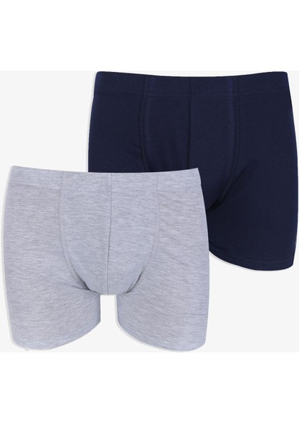 Erkek 2'li Pamuklu Likralı Lastikli Boxer indirimleri