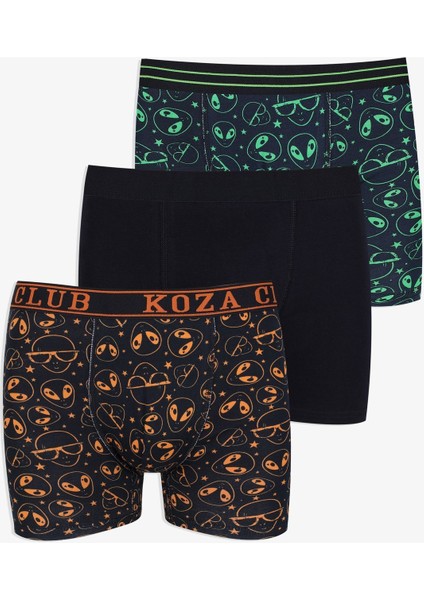 Erkek 3'lü Pamuklu Likralı Boxer indirimleri