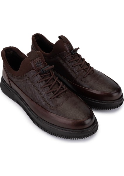 Erkek Hakiki Deri Kahverengi Casual Ayakkabı 298 9824-2297 Erk Ayk SK25-26 Kestane Atlas fiyatları