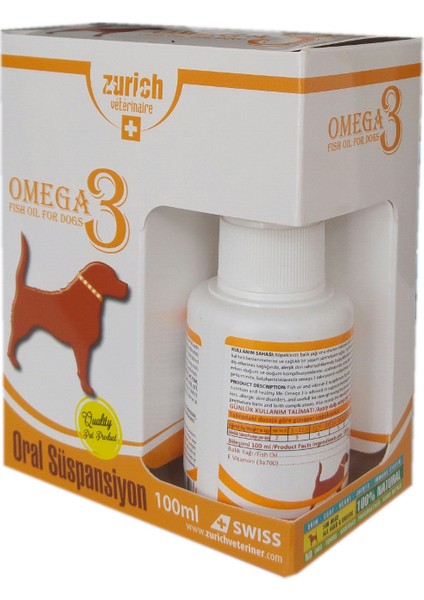 Dog Omega-3 Balık Yağı Tüy Döküm Önleyici/tüy Sağlığı 100ML - Lisinya