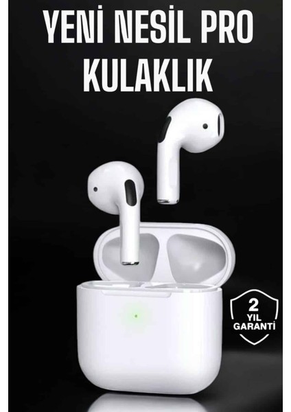 Zeroshop Beyaz Yeni Nesil Pro Bluetooth Kulaklık Yüksek Ses Kaliteli Anc Özelliği