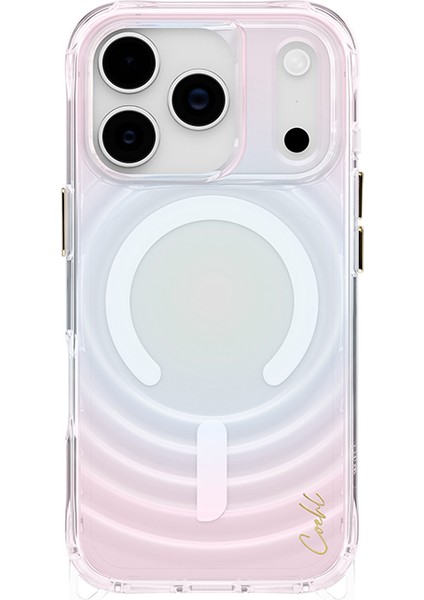 iPhone 17 Pro Uyumlu Kılıf M-Safe Şarj Özellikli Renk Geçişli Coehl Vela Kapak Colorful