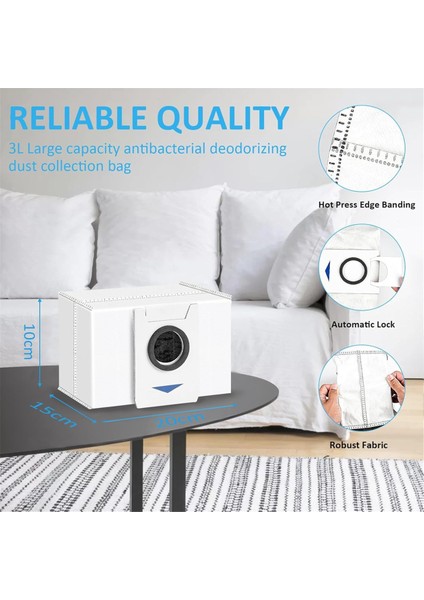 Ecovacs Deebot T20 Omni / T20E Omni / X1 Omni Robot Süpürge Için Aksesuar Seti, Toz Torbaları, Yan Fırçalar, Paspas Bezi (Yurt Dışından) indirimleri
