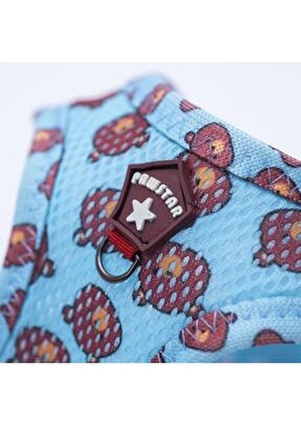 Bears Air-Mesh Göğüs Tasması Hafif Nefes Alabilir Kumaş 3XS Kedi ve Köpekler İçin