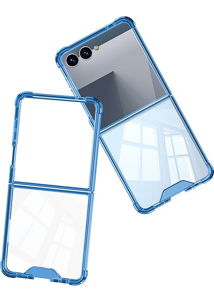 Galaxy Z Flip 7 Kılıf Zore Full Camlı Kıpta Kapak - Mor fırsatları