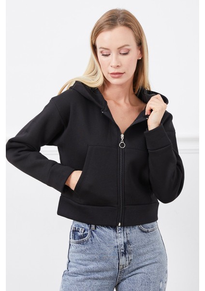 Siyah Fermuarlı Sweatshirt fiyatları