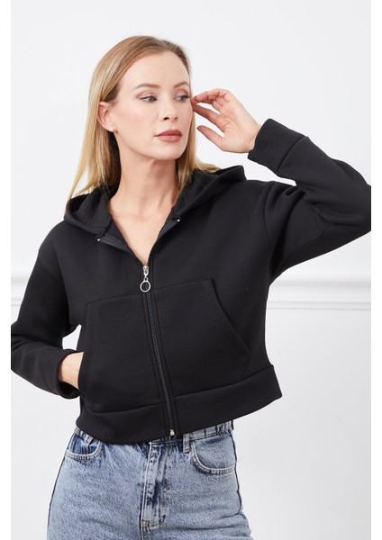 Siyah Fermuarlı Sweatshirt indirimleri
