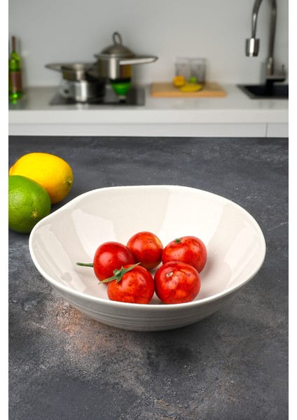 Seashell 20 cm Yuvarlak Salata Kase Tek Kişilik Salata Kase