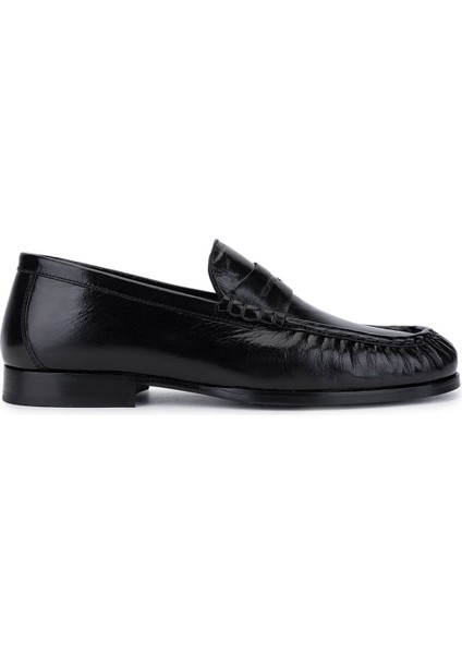 Erkek Hakiki Deri Siyah Sneakers & Spor Ayakkabı 477 68434 Erk Ayk SK25-26 Sıyah Bfl