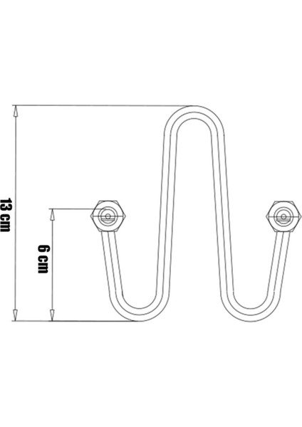 220V 8,5ø Krom Çay Makinesi Kazanı Rezistansı 900W, Gri modelleri