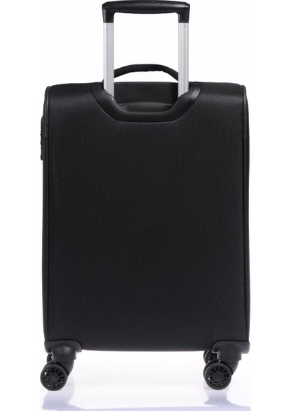 Pierre Cardin Ultra Light Hafif Lüx Kumaş Kabin Boy Valiz Siyah 04PC4200