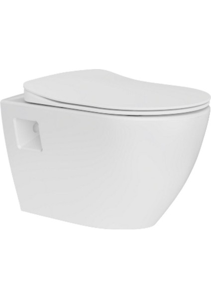 Terra Beyaz Kanalsız Asma Klozet TP329, Creavit Terra Duck Yavaş Kapak indirimleri