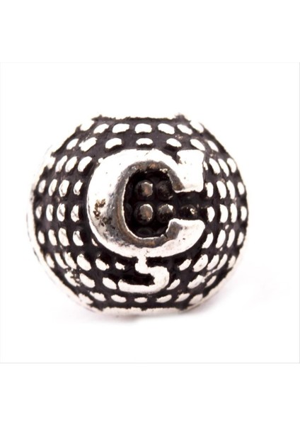 Allzey 8 mm Metal Harf Metal Tesbih Harfi -Ç