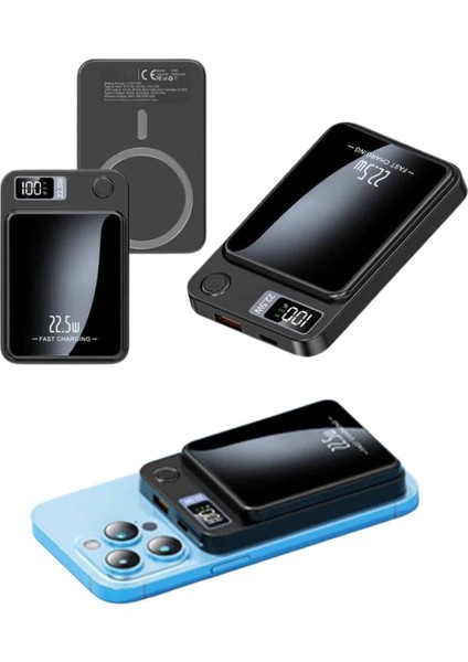 Zeroshop Taşınabilir Şarj Magsafe Powerbank 10.000 Mah Hızlı Şarj LED Göstergeli Kablosuz modelleri
