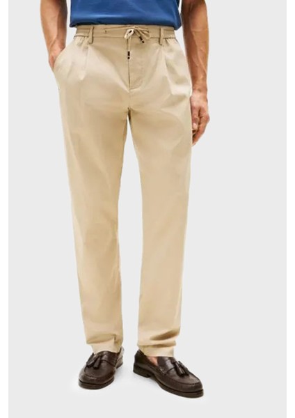 Streç Pamuklu Tapered Fit Normal Bel Düz Paça Pantolon Erkek Pantolon MW0MW39702 Rbt